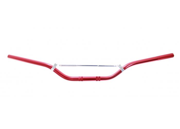 Ghidon moto/atv, din aluminiu, d. 22mm, lungime 80cm, culoare rosu